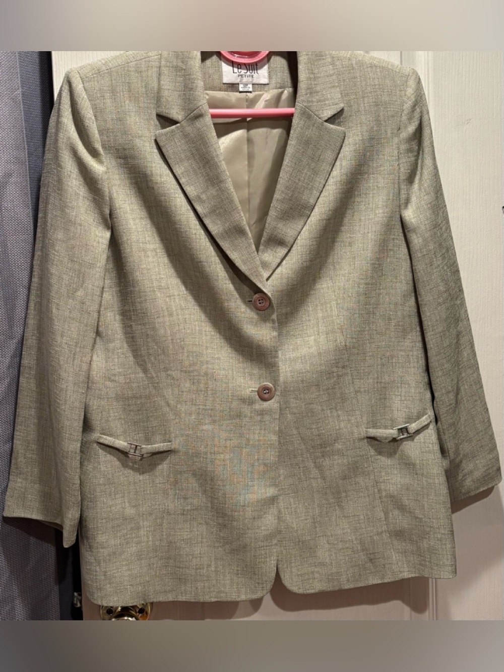 Le Suit Petite Taupe-Melange Blazer
